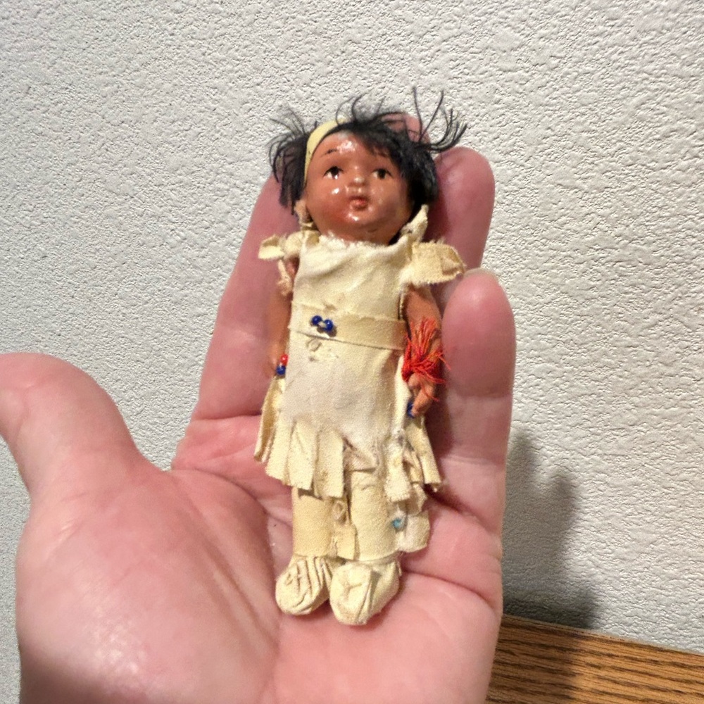 Adorable Tiny Native American Doll